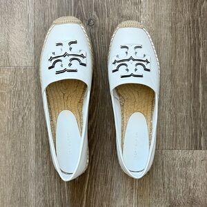Tory Burch Cream Espadrille Flats